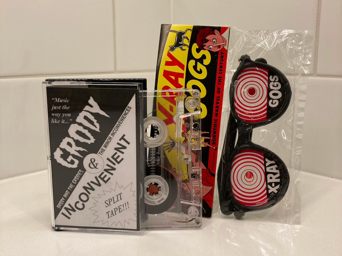 cassette of brody and the grodies album A Grody & Inconvenient Split